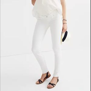 Madewell | Maternity Skinny Jeans in Pure White